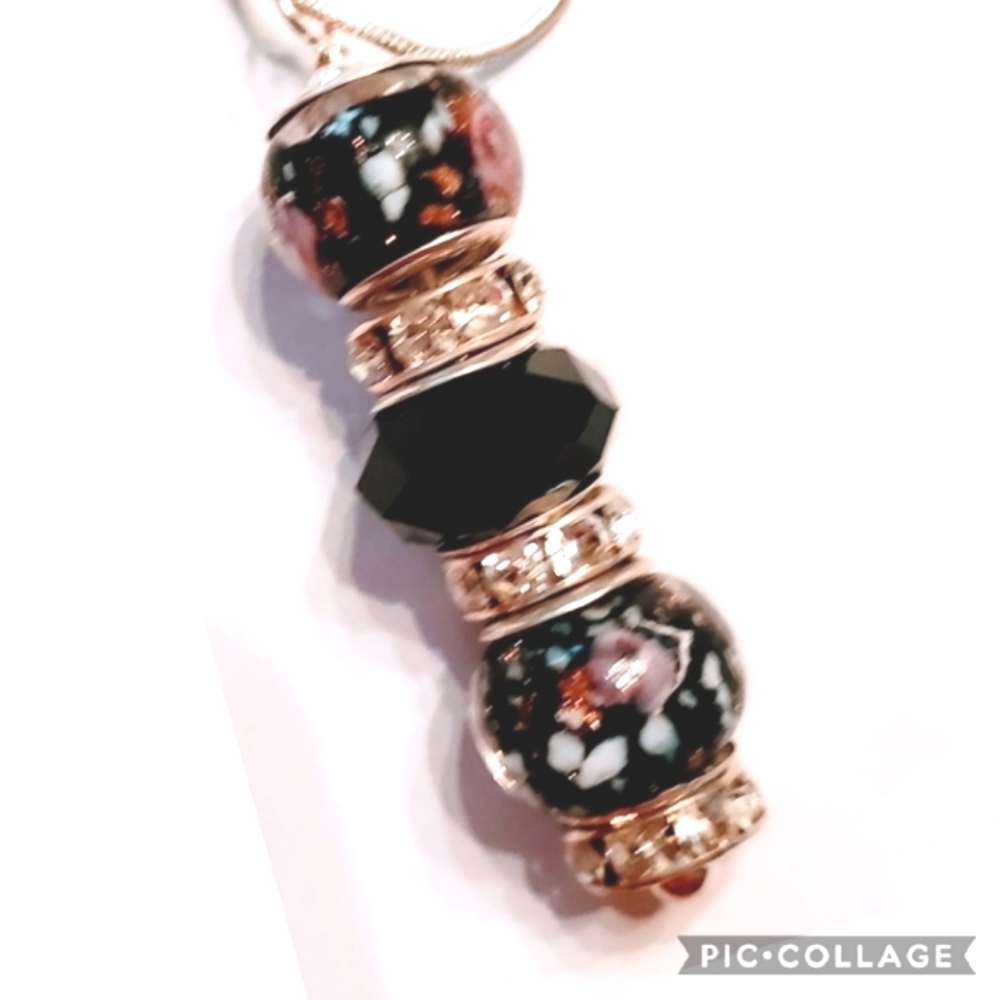 New handmade stacked beaded necklace